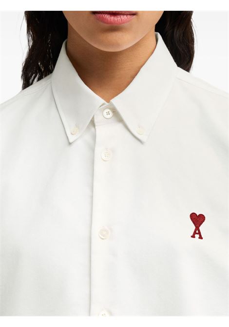 adc shirt man white AMI PARIS | BFUSH063.CO0031168